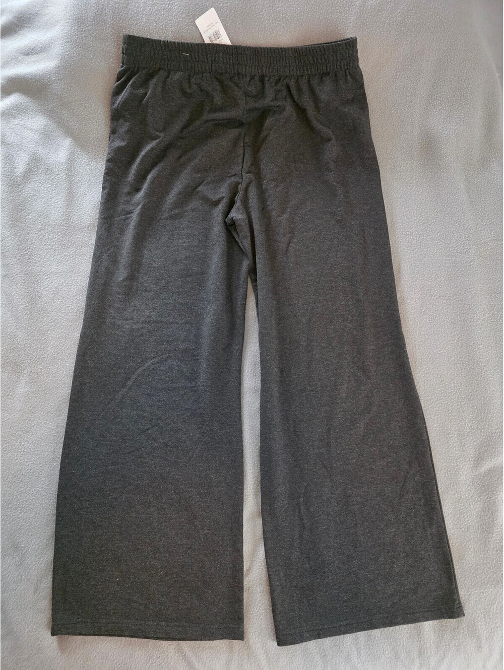 Max & Mia Women’s XL Heather Charcoal Wide Leg Pull-On Pants NWT